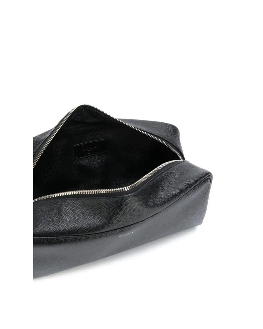 Saint Laurent Black Wash Bags for men
