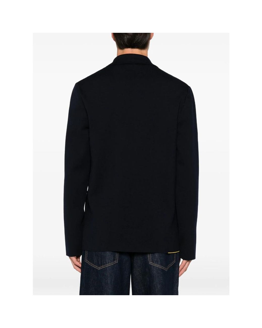 Fendi Black Logo-Strap Blazer for men