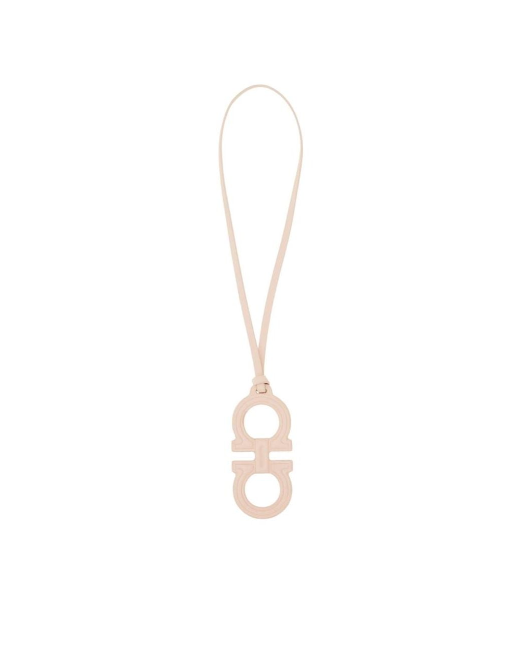 Ferragamo Metallic Double Gancini Charm