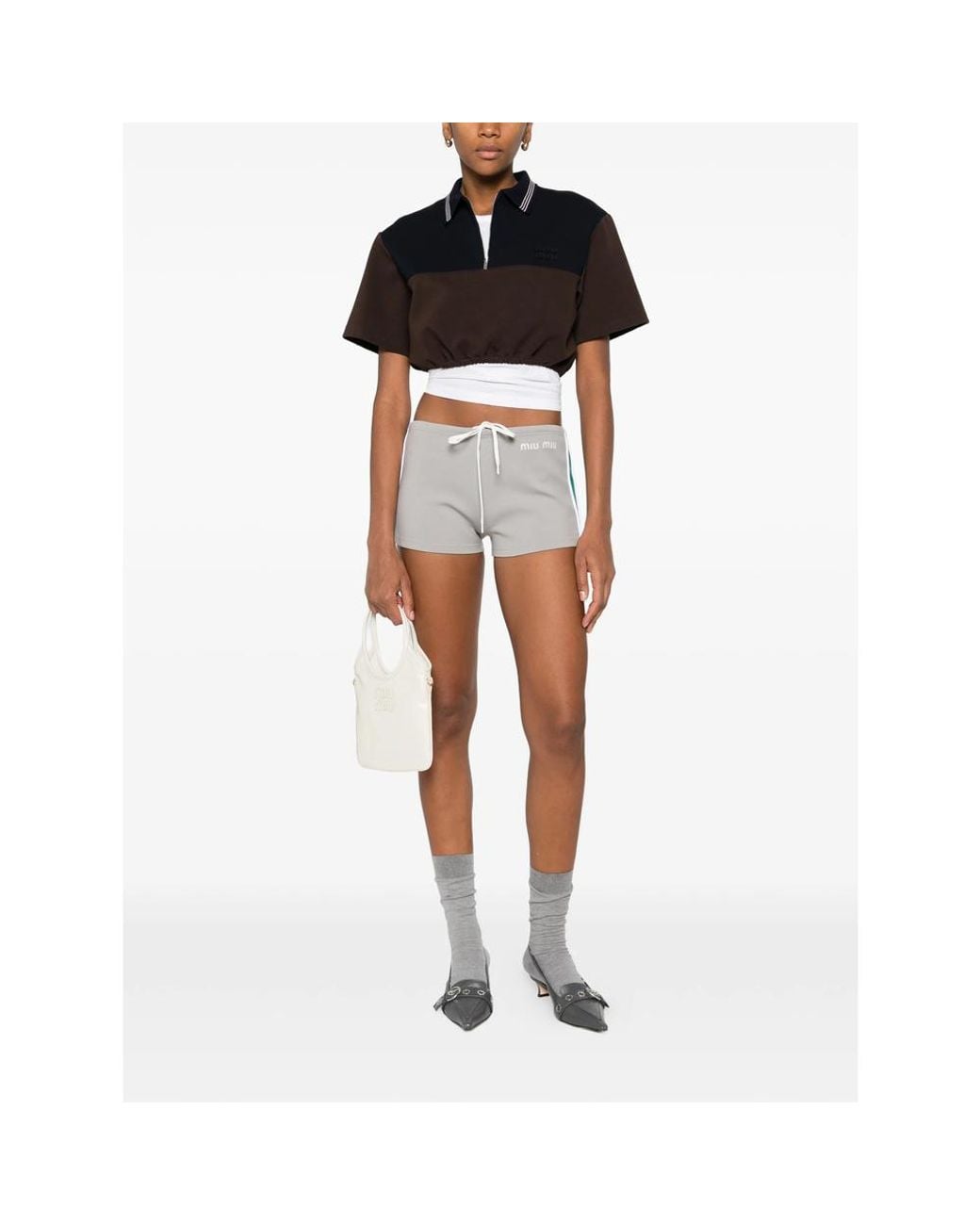 Miu Miu Gray Shorts