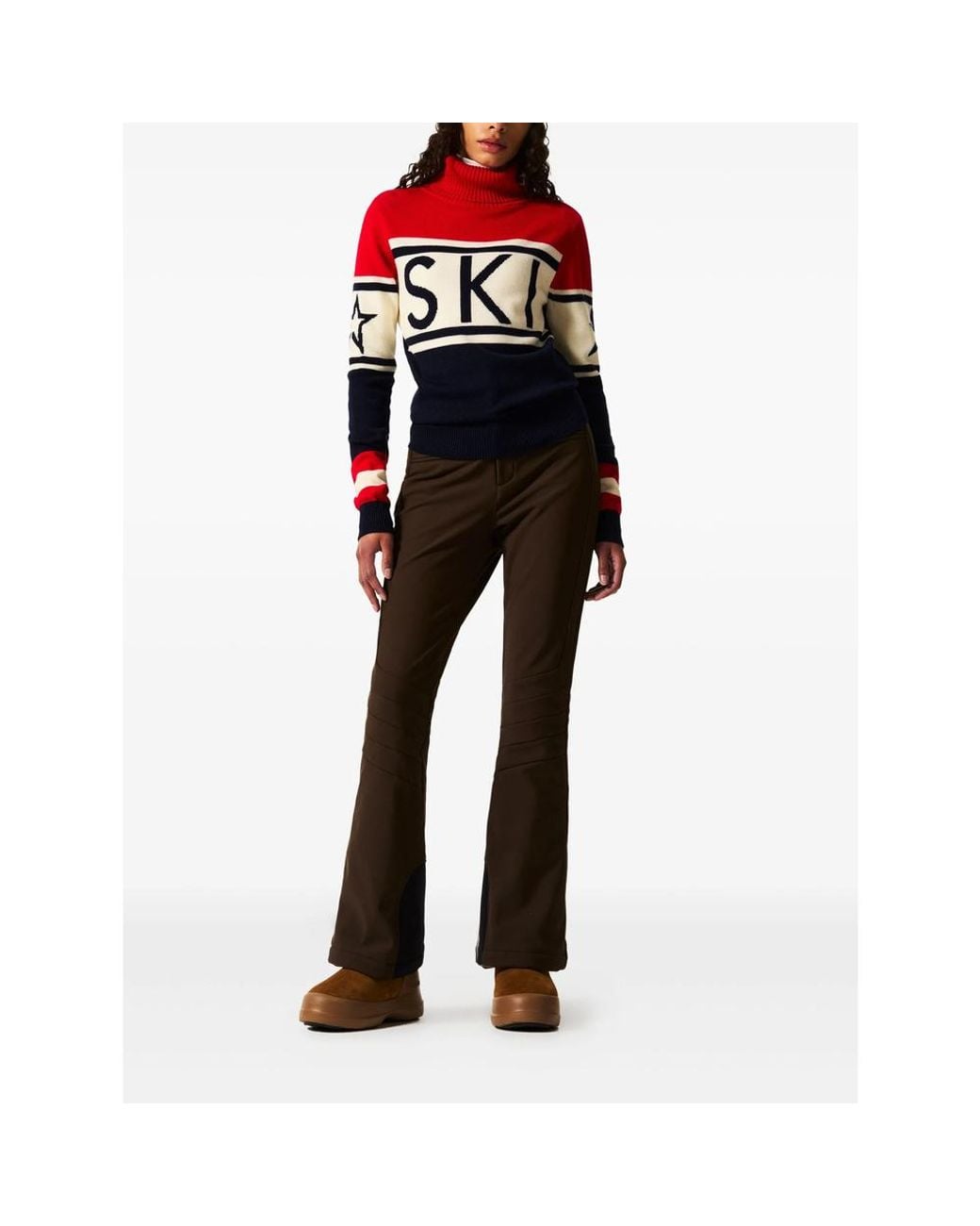 Perfect Moment Red Turtleneck Sweater