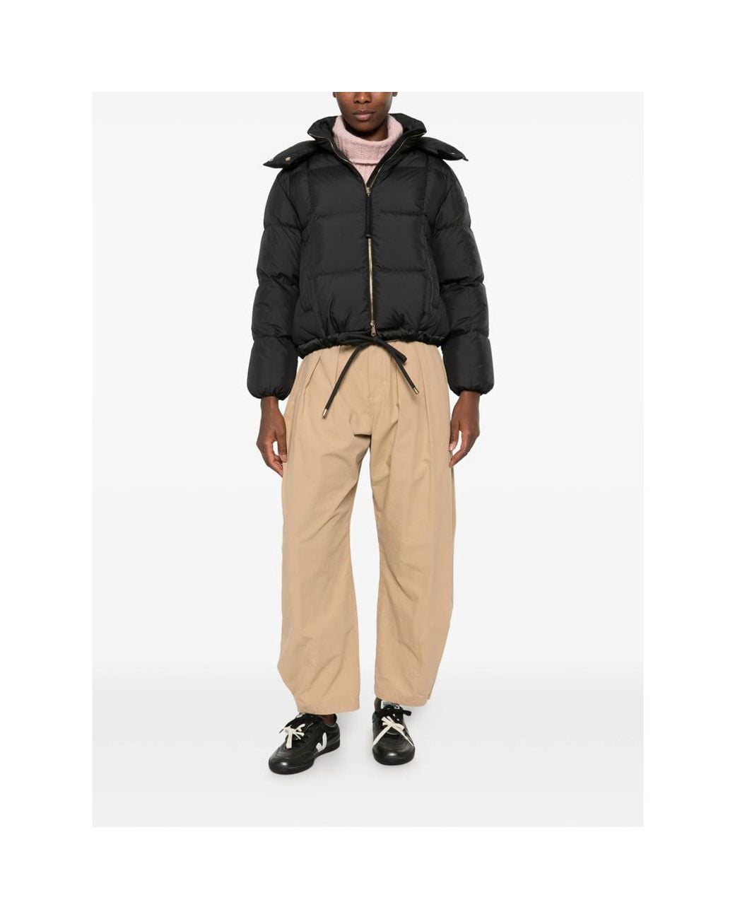 Moncler Black Legerete Quilted Hooded Jacket