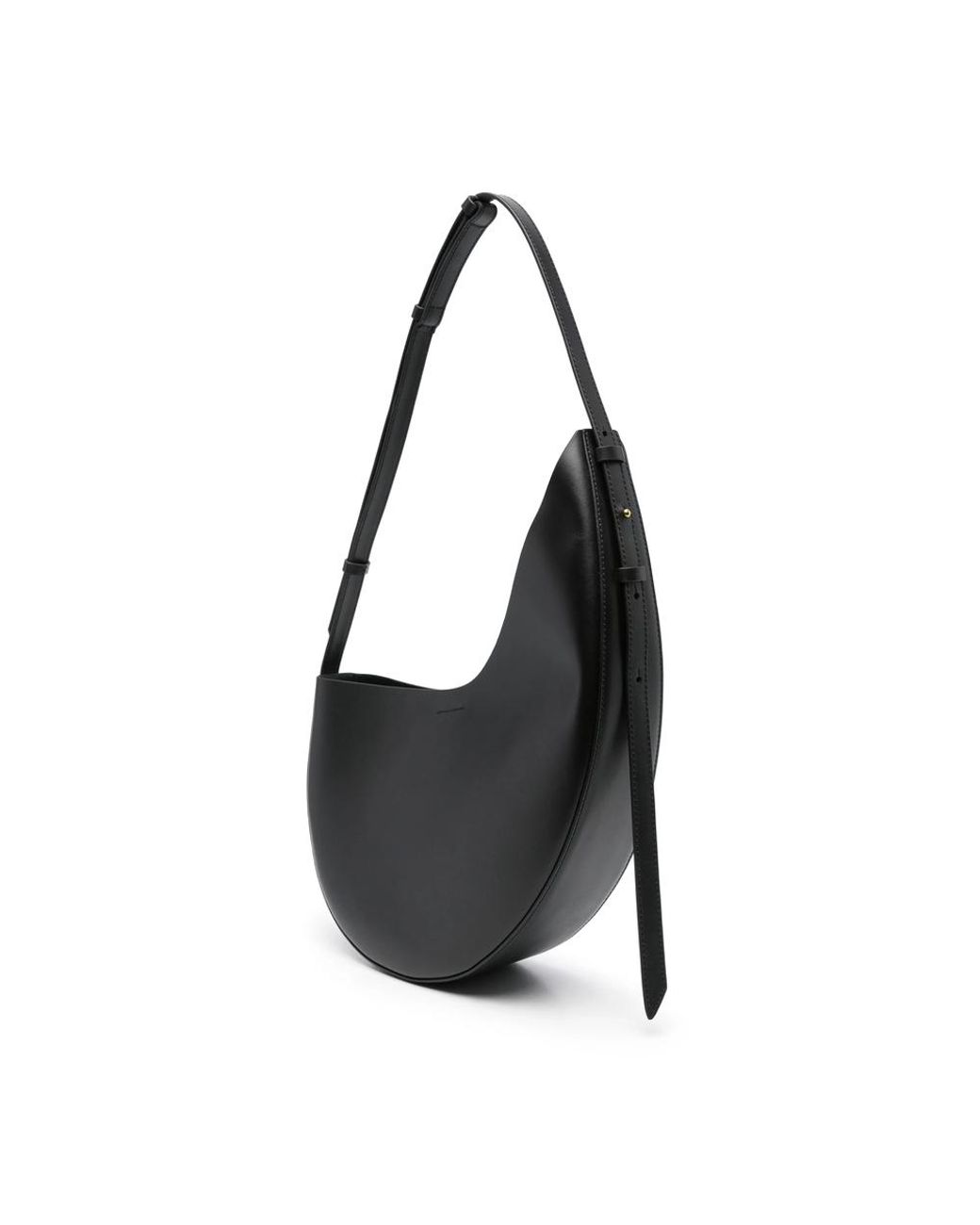 Soeur Black Winona Asymmetrical Leather Shoulder Bag