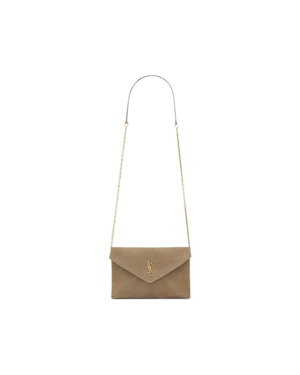 Saint Laurent White Neutrals Shoulder Bags