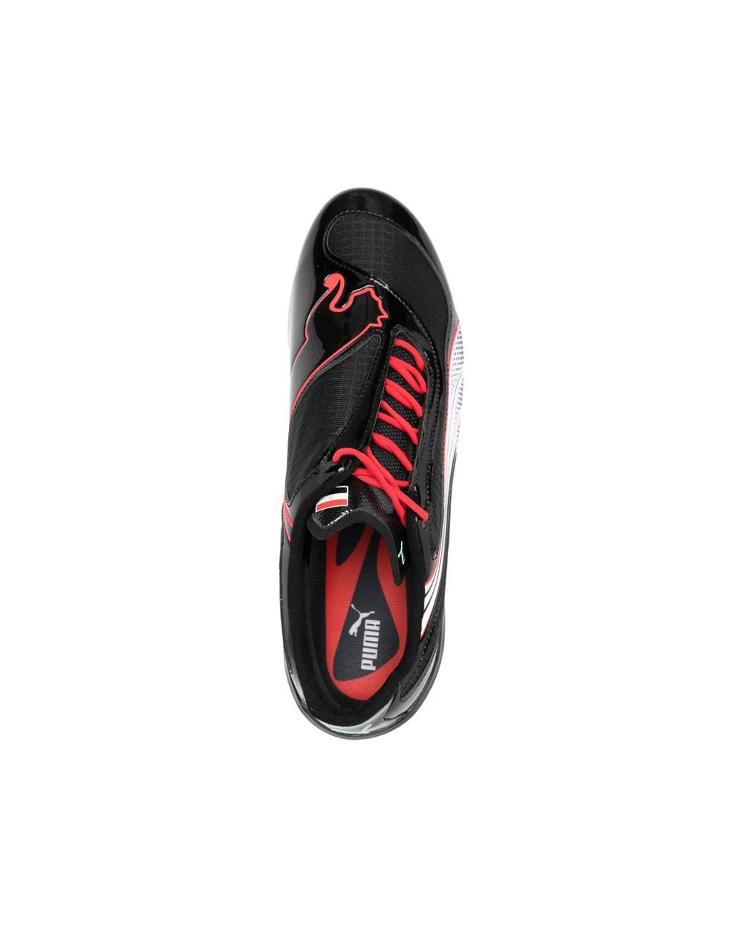 PUMA Black V-S1 Striped Lace-Up Sneakers for men