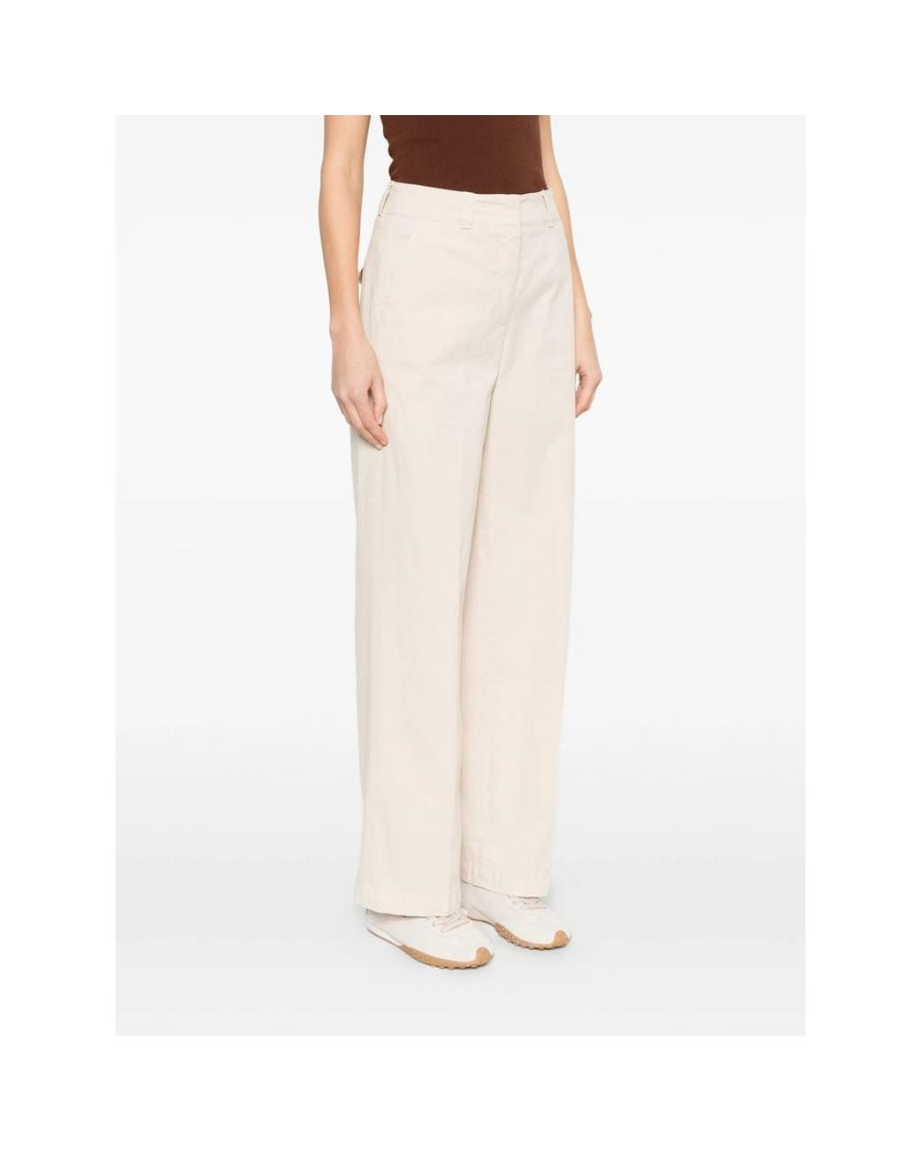 Peserico White Neutrals Trousers