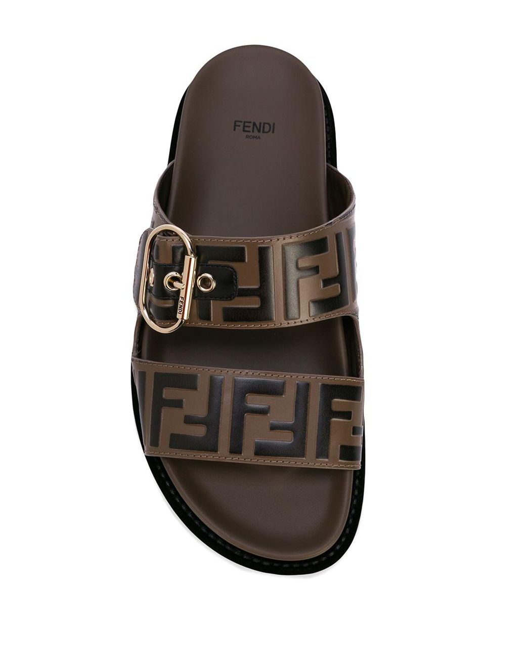 fendi double strap slides