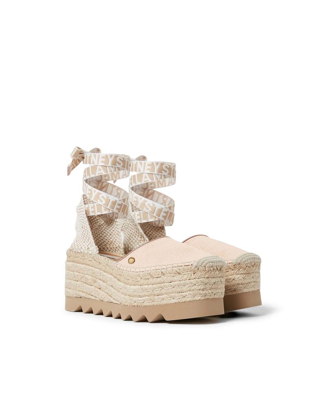 Stella McCartney Natural Gaia Platform Espadrilles