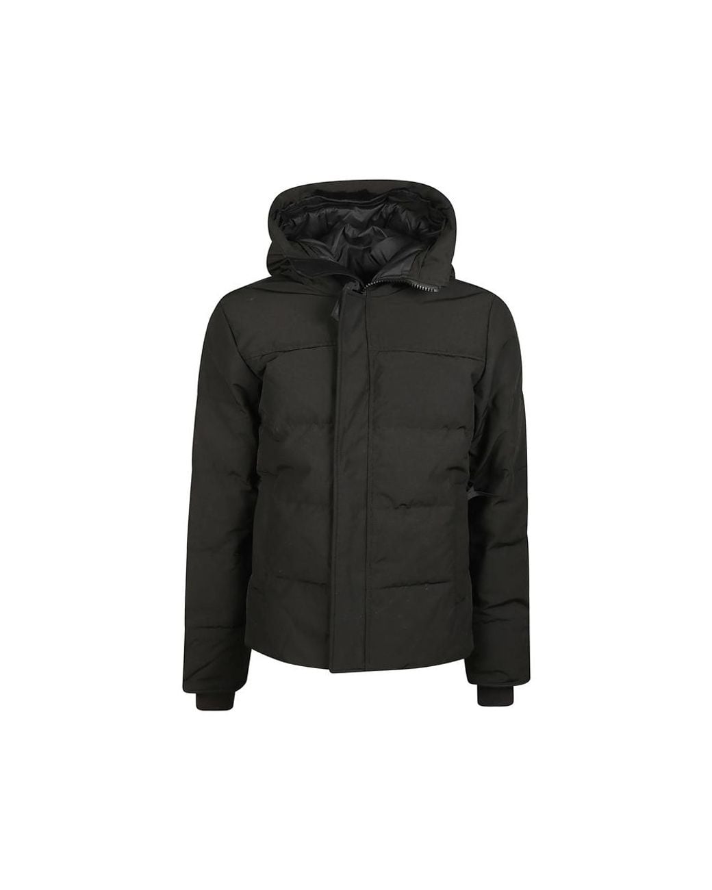 Canada Goose Black Macmillan Hooded Quilted Jacket for men