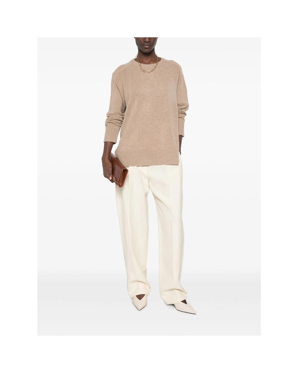 Closed Natural Crew-Neck Sweater