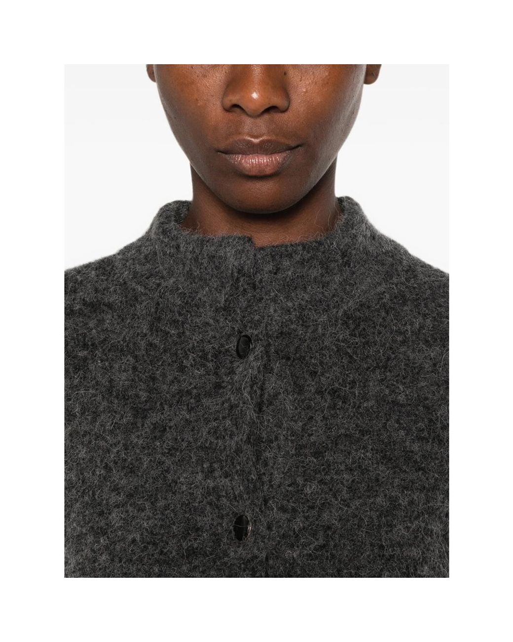 Gestuz Black Alpha Button-Up Cardigan