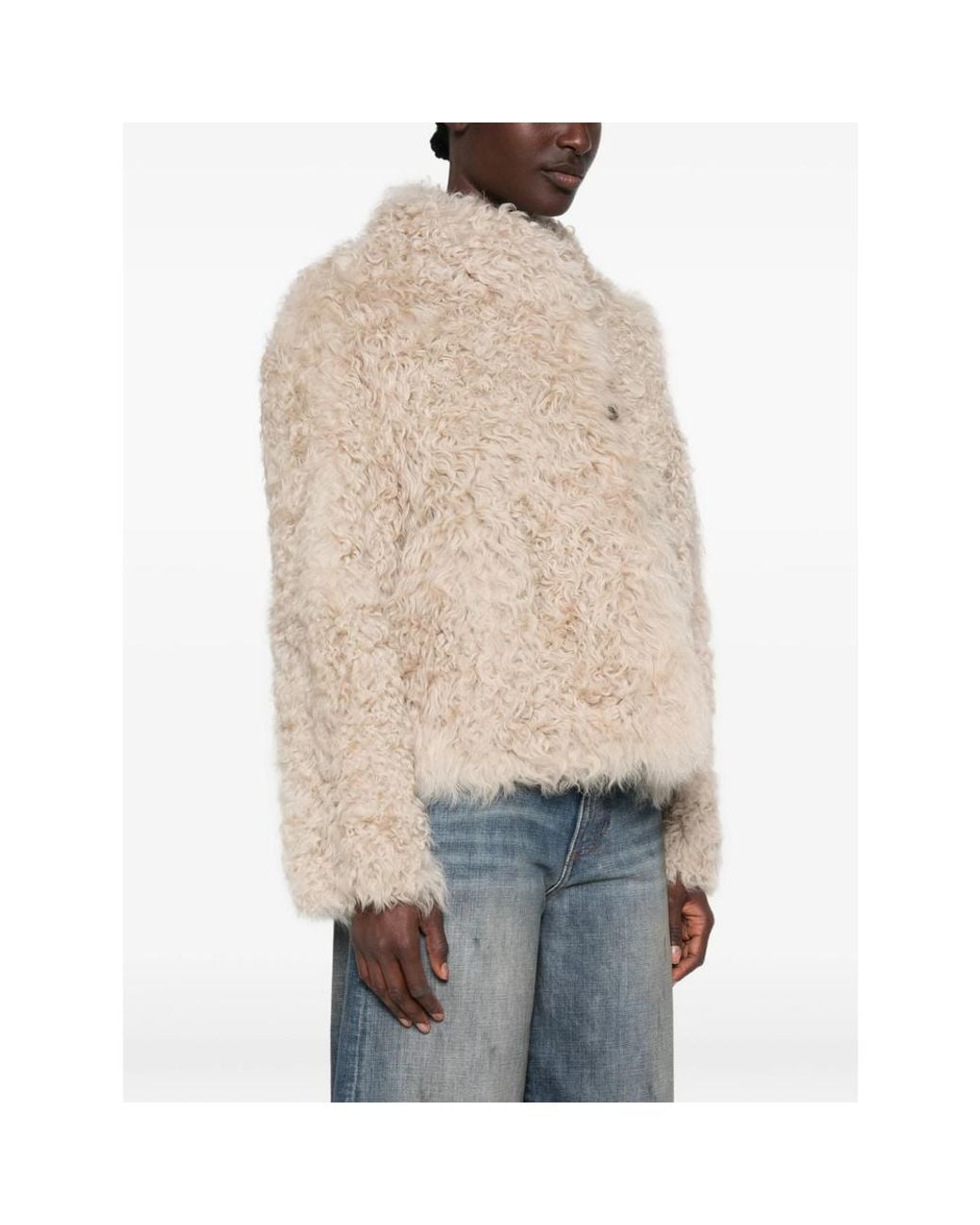Suprema Natural Reversible Shearling Jacket