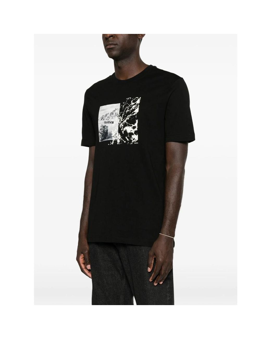 Boss Black Graphic-Print Short-Sleeve T-Shirt for men
