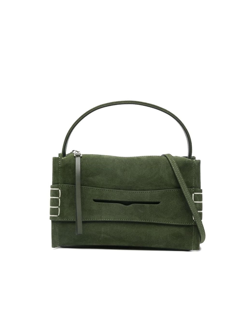 J.W. Anderson Green Loafer Top Handle Satchel