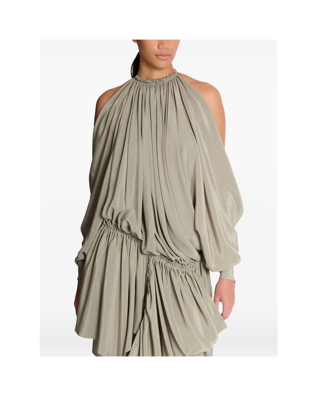 Balmain Green Short Dresses