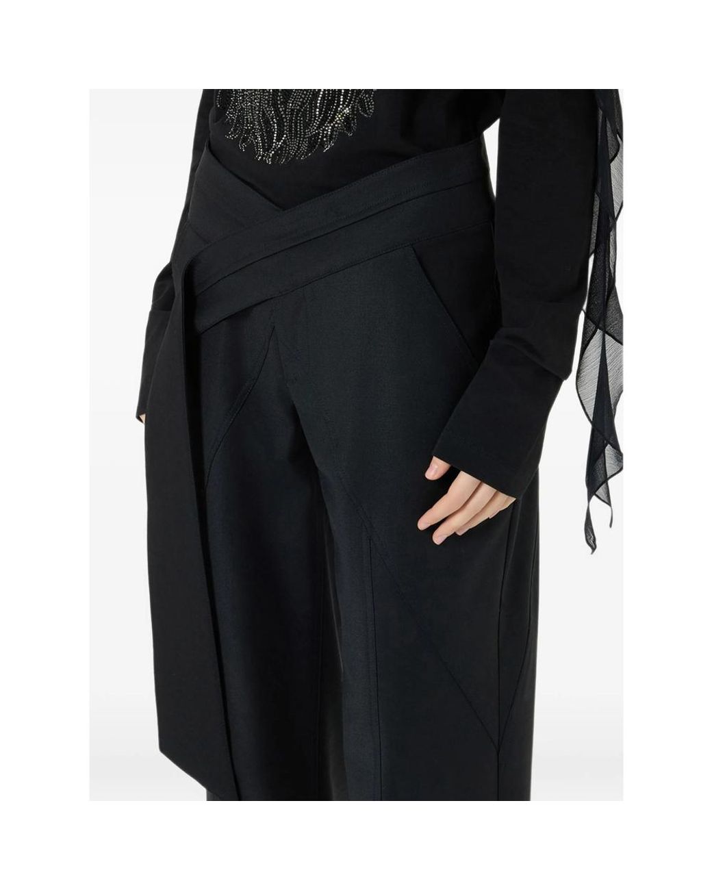 Blumarine Black Wide Trousers