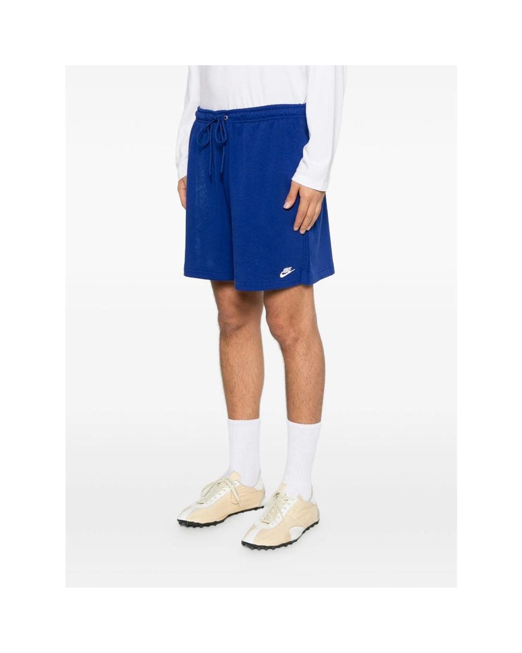 Nike Blue French Terry Flow Shorts for men