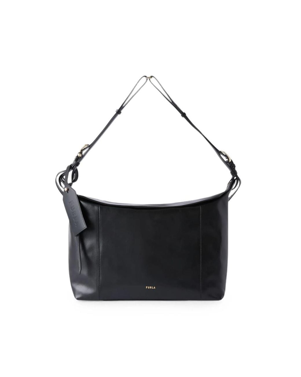 Furla Black Ginevra Shoulder Bag L
