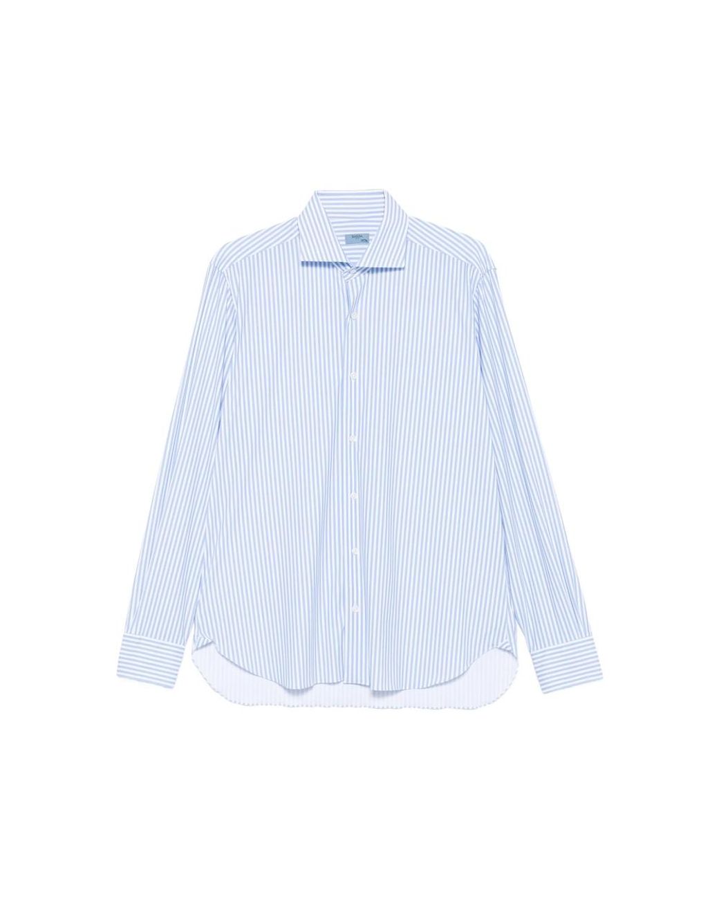 Barba Napoli Blue Striped Shirt for men