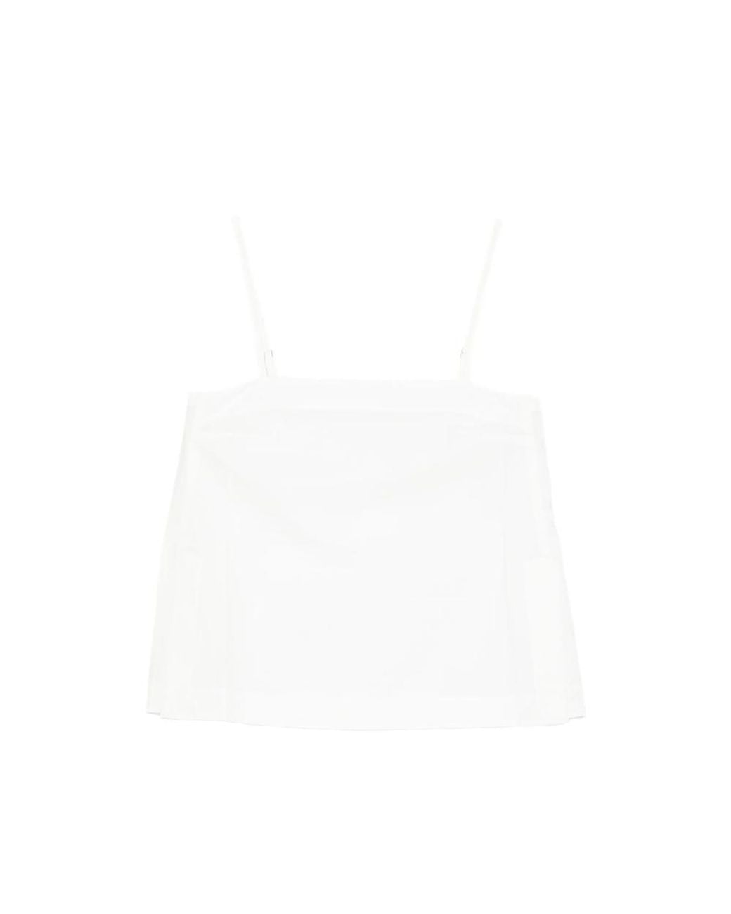 Bondi Born White Spaghetti-Strap Top