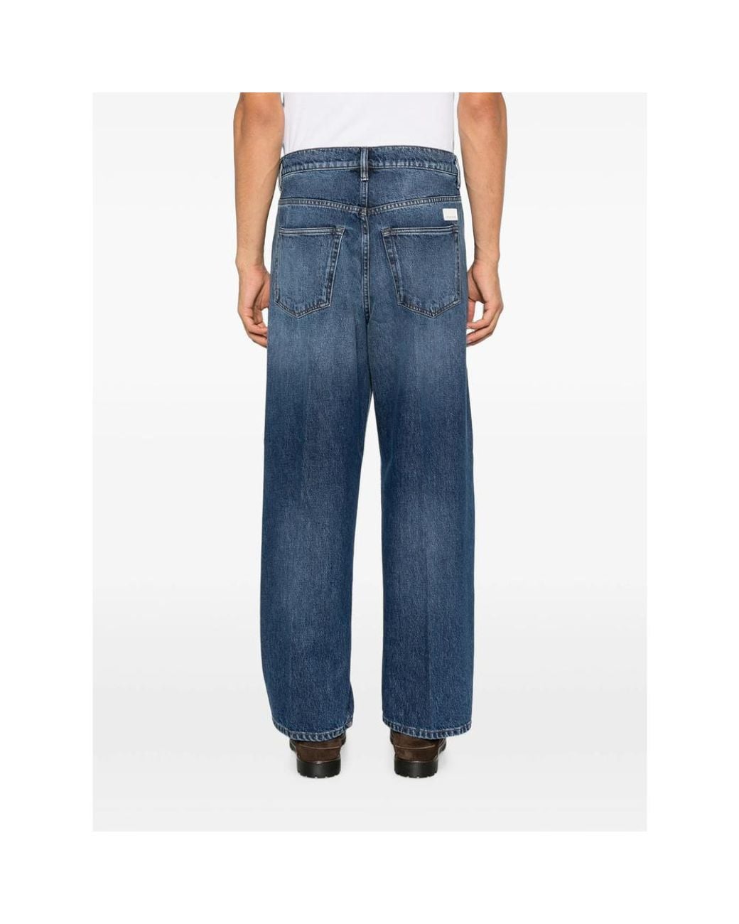 Nine:inthe:morning Blue Faded-Effect Jeans for men