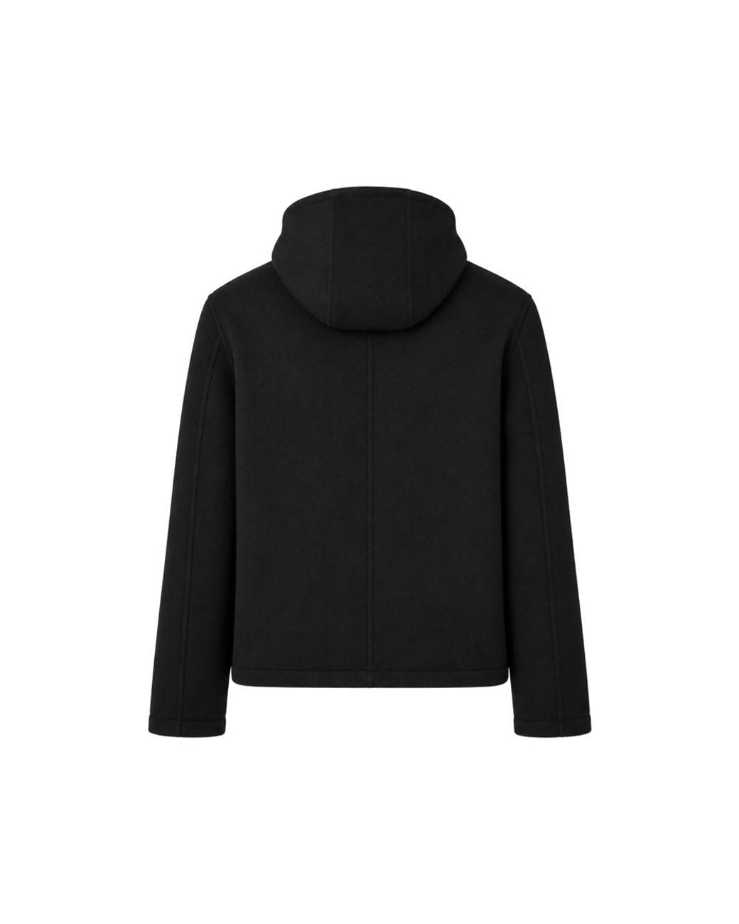 Fendi Black Zip-Up Hooded Hoodie for men