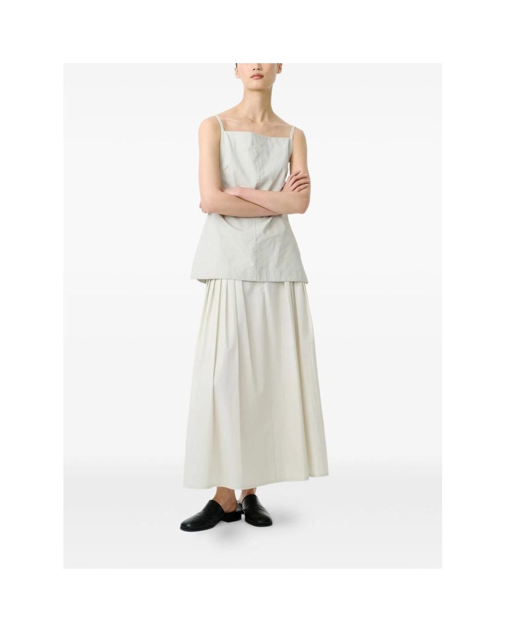 Studio Nicholson White Agat Skirt