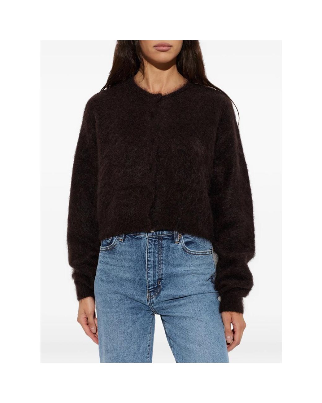 Gestuz Black Gzdebbie Mohair-Blend Cardigan