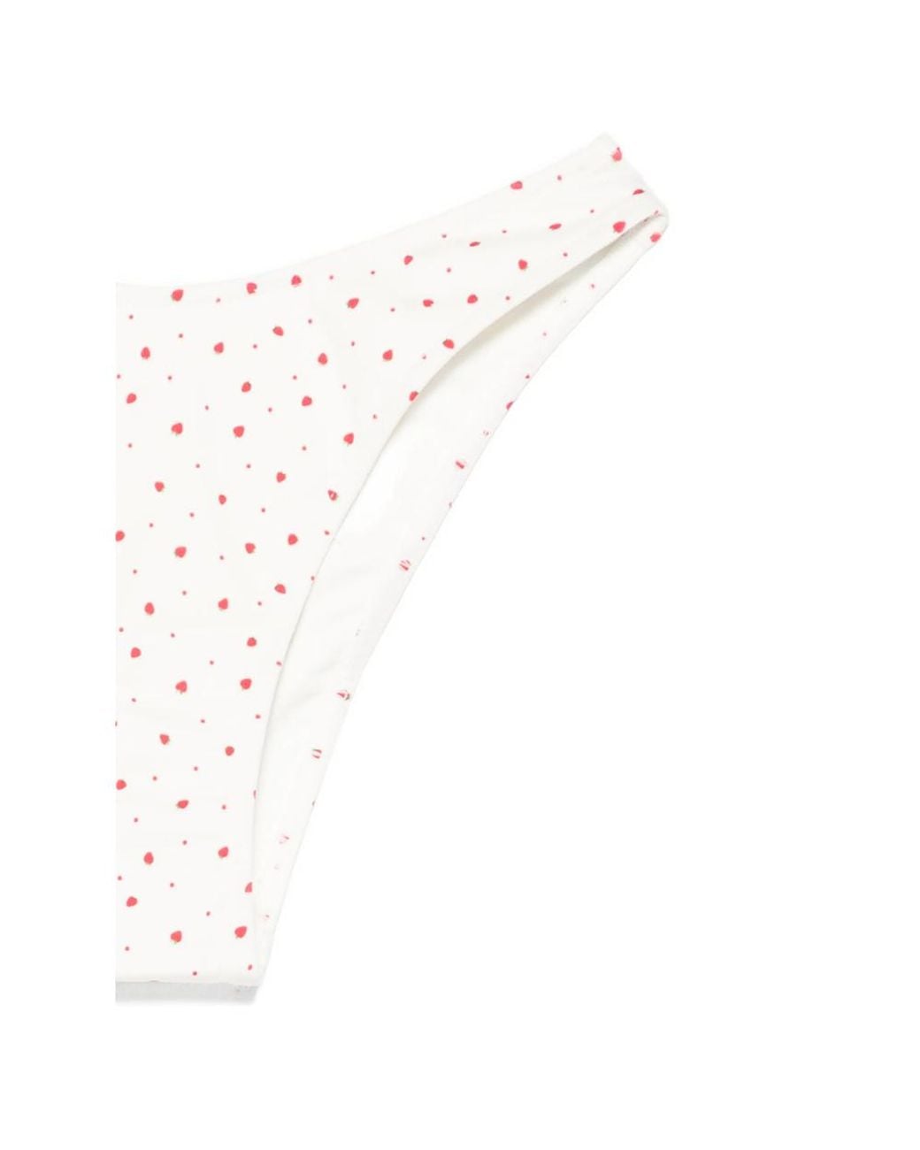 Frankie's Bikinis White Strawberry-Print Bikini Bottoms