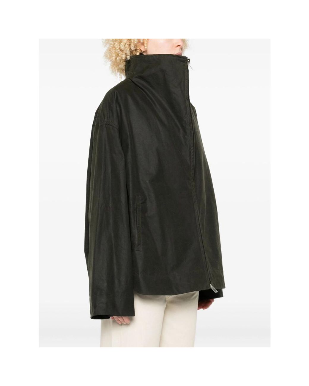 Totême Black Zipped Country Jacket Washed