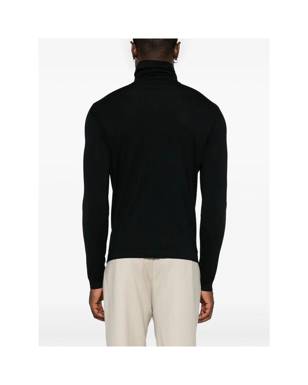 GOES BOTANICAL Black Dolcevita Sweater for men