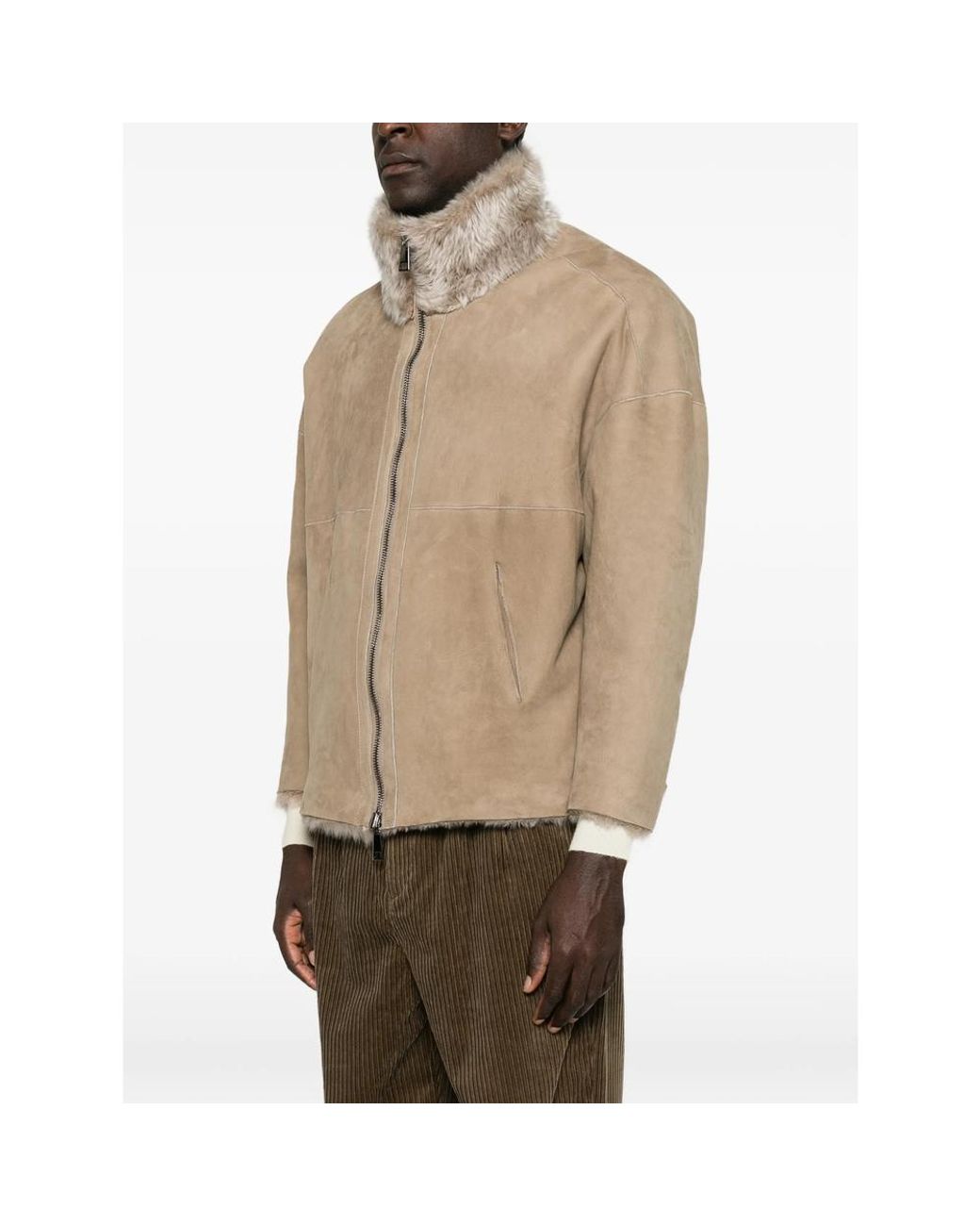 Giorgio Brato Brown Zip-Up Jacket