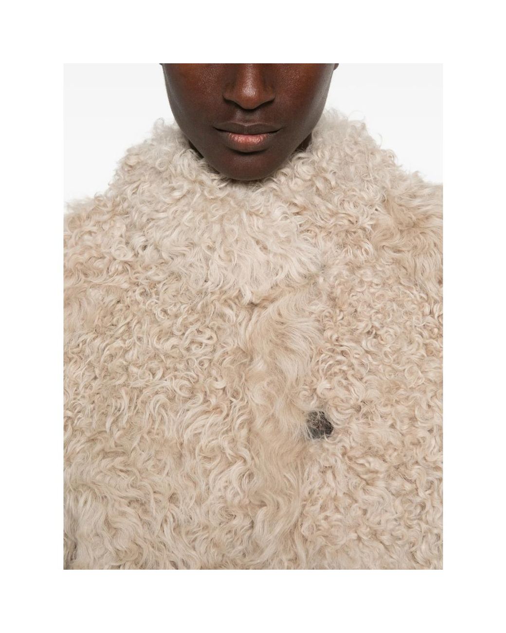 Suprema Natural Reversible Shearling Jacket