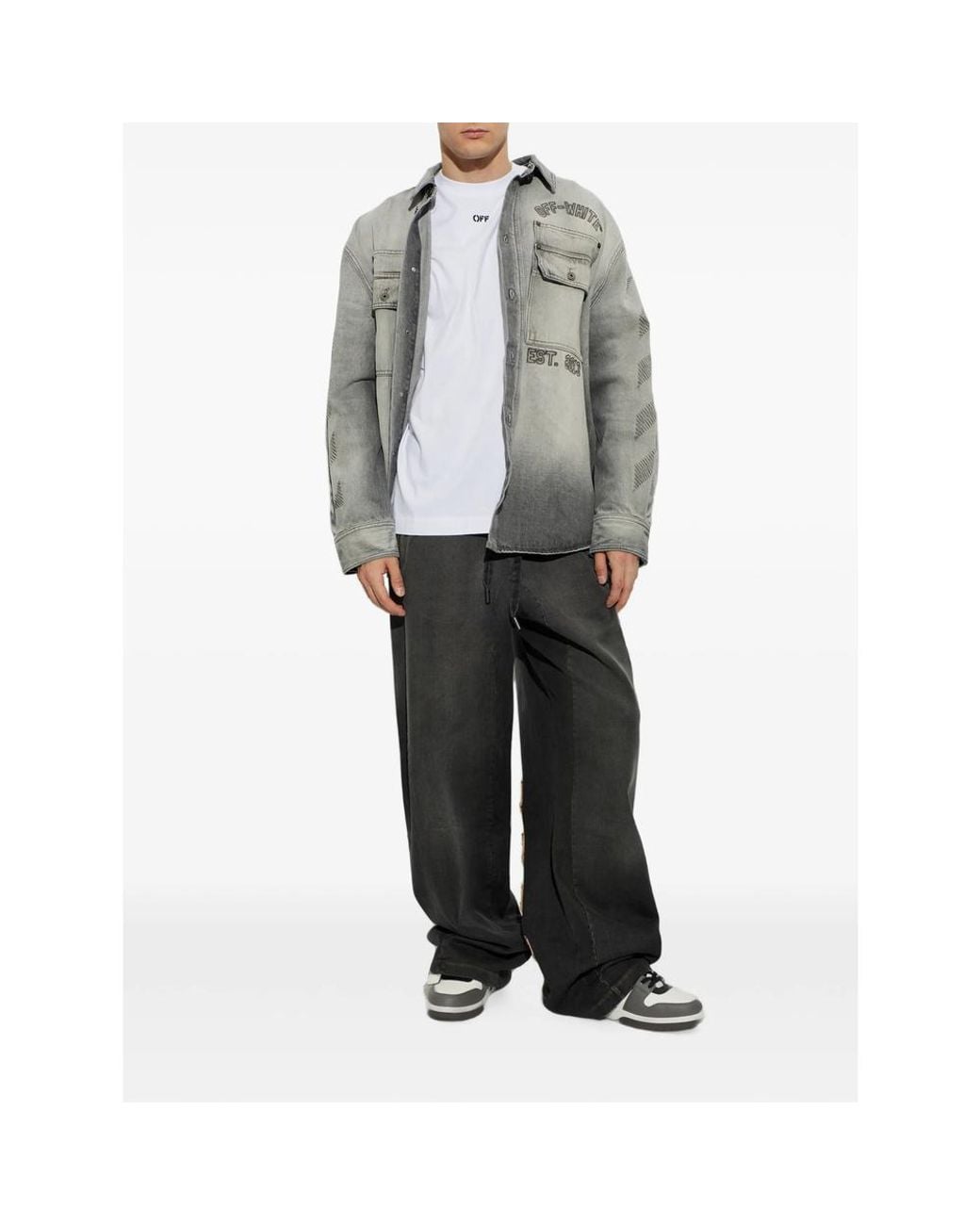 Off-White c/o Virgil Abloh White Off- Narciso Short-Sleeve T-Shirt for men