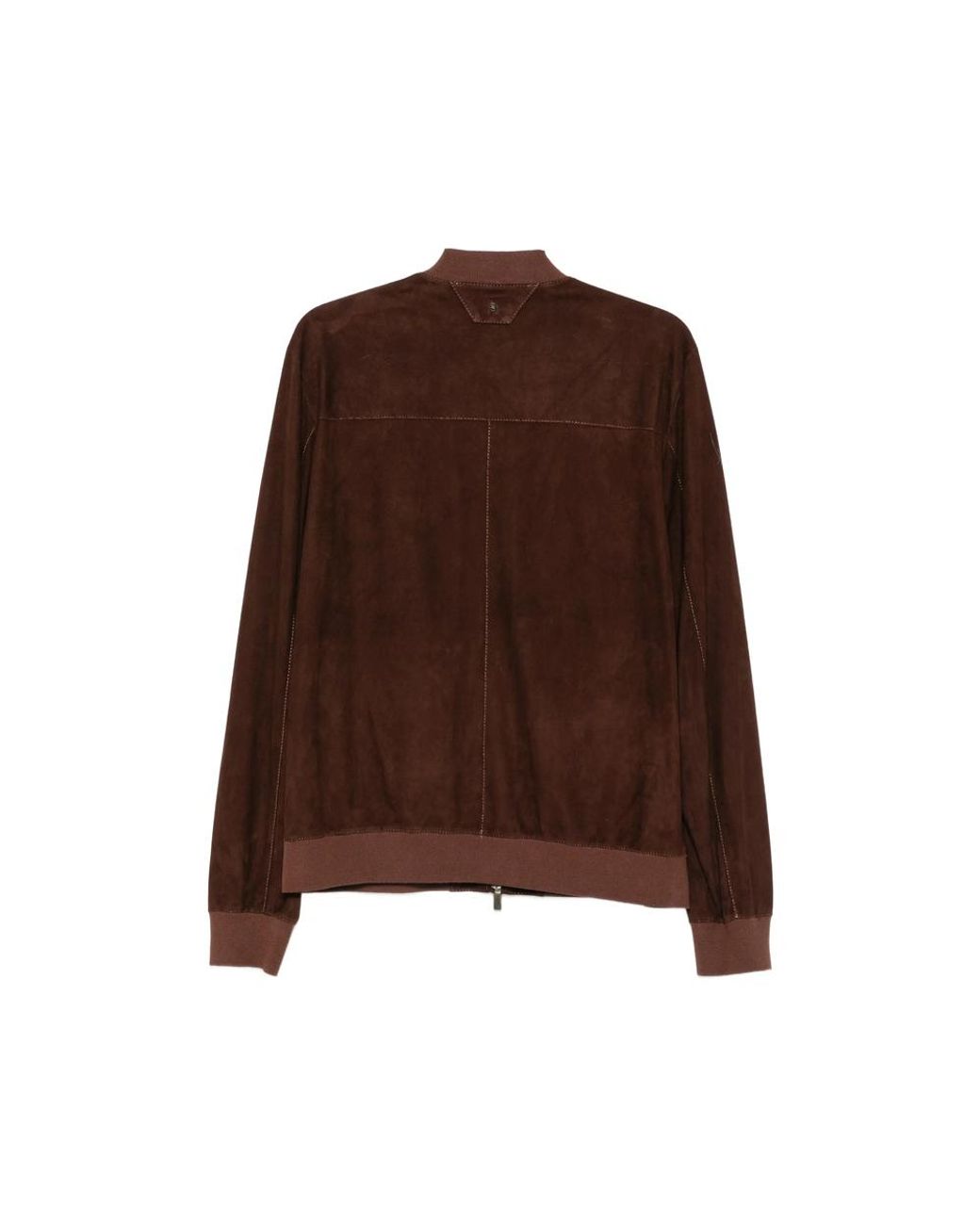 Salvatore Santoro Brown Suede Bomber Jacket for men