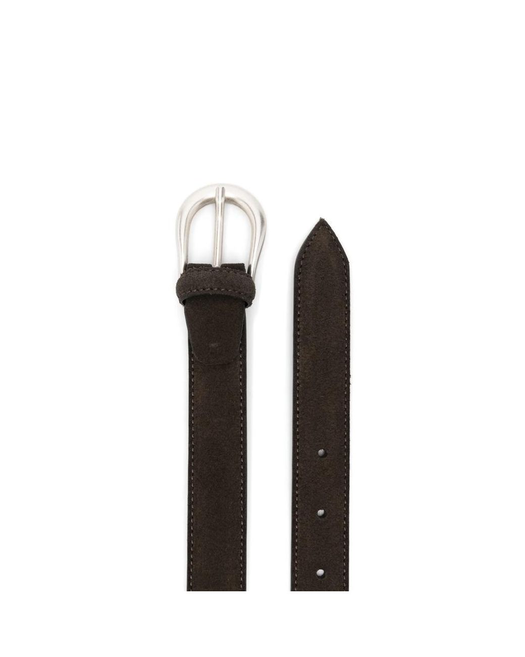 Eraldo Black Suede Belt for men