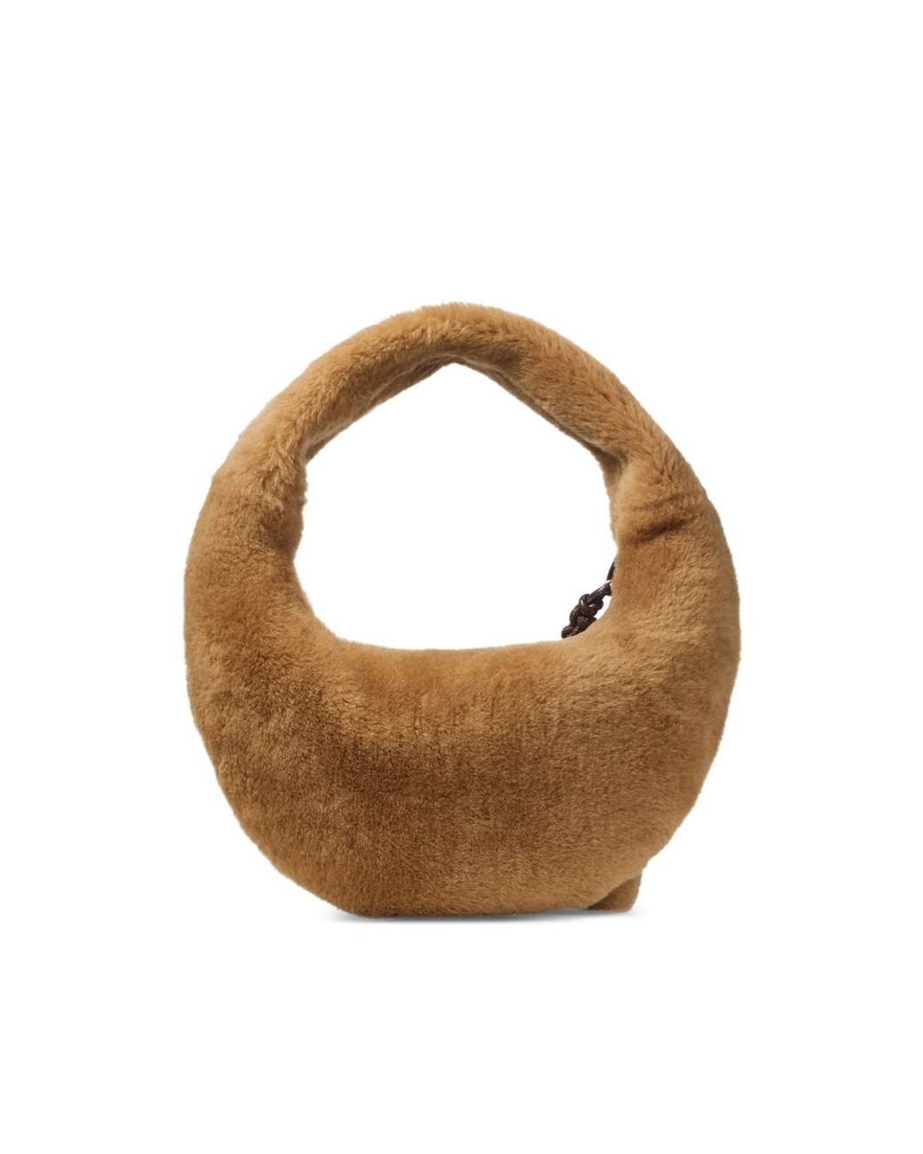 Jimmy Choo Brown Winter Shearling Shoulder Bag