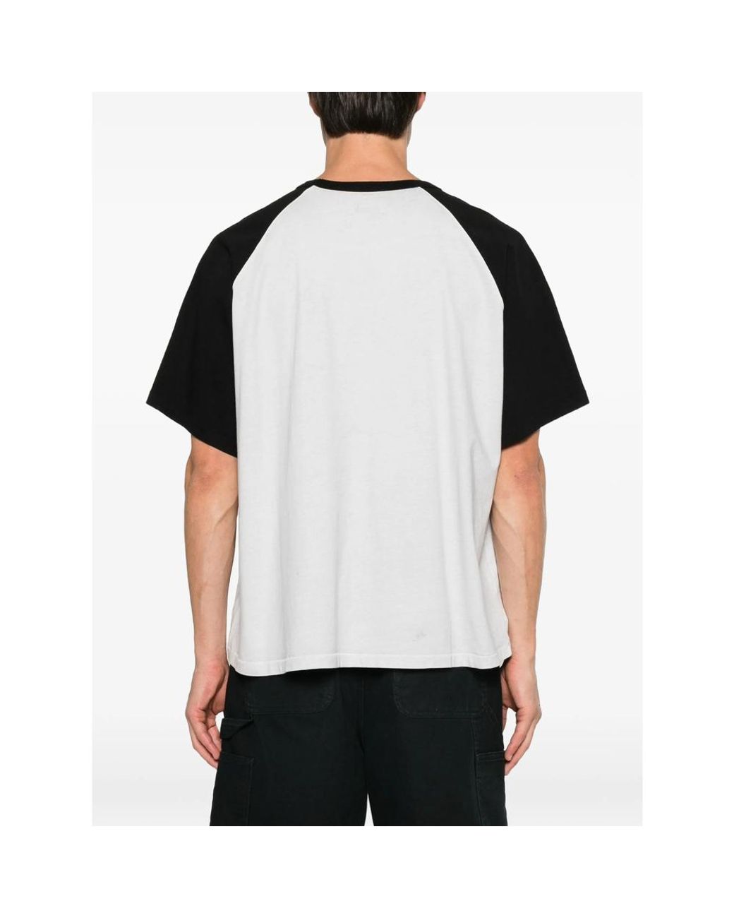 R H U D E © Black 4X4 Spirit Logo-Print Raglan-Sleeve T-Shirt for men