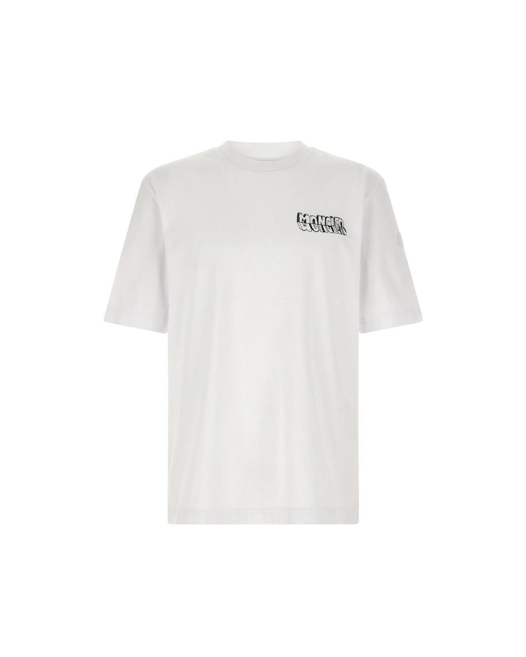 Moncler White T-Shirts & Vests for men