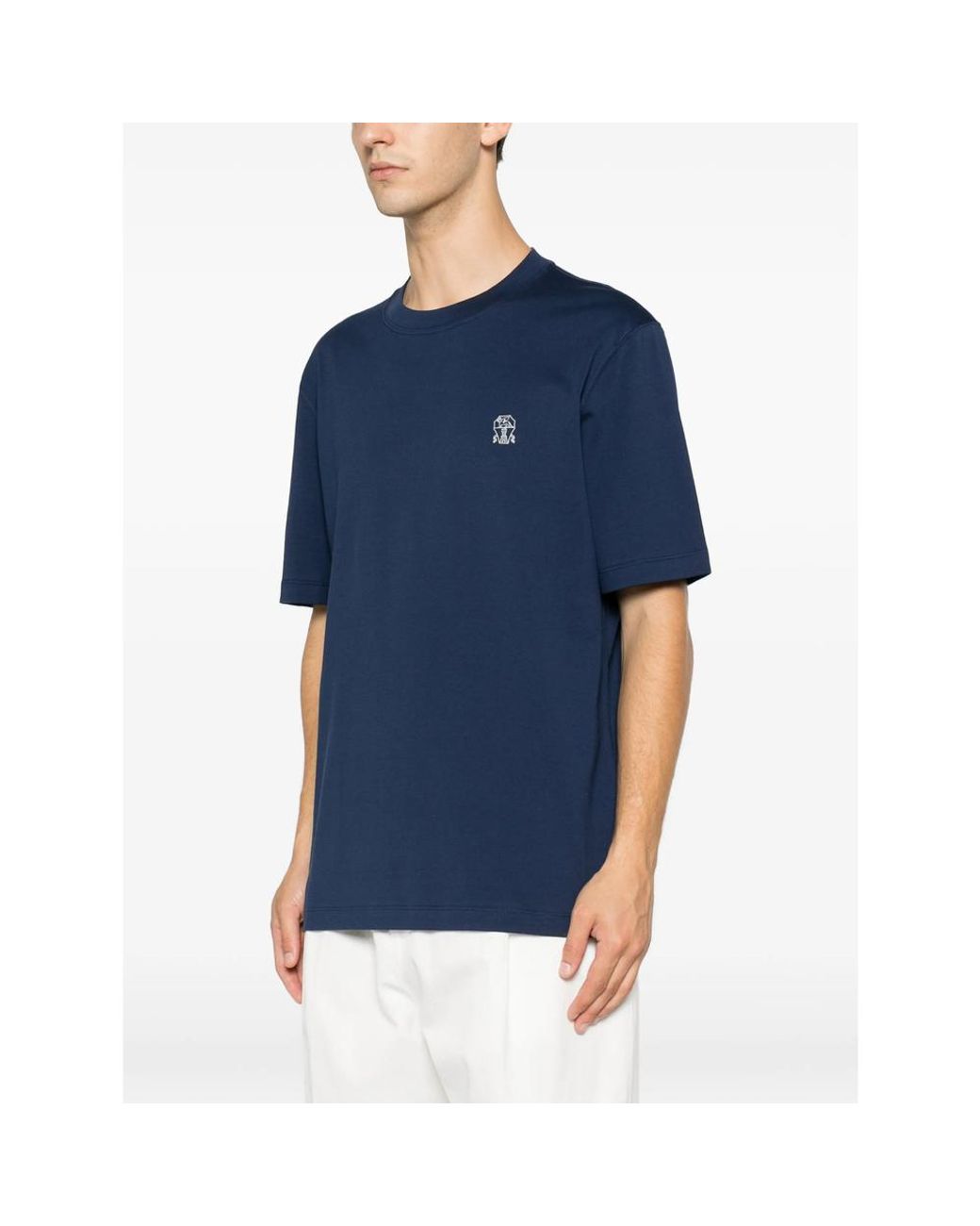 Brunello Cucinelli Blue T-Shirts & Vests for men