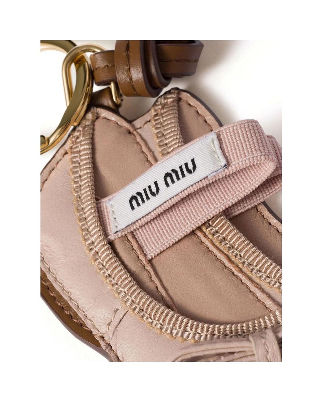 Miu Miu Metallic Neutrals Keyrings & Chains