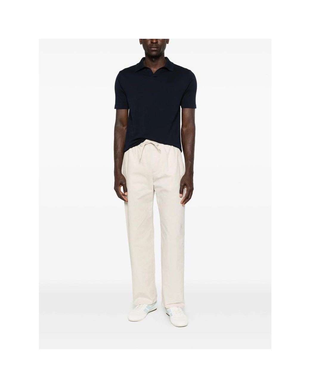 Eraldo Blue Collar Polo Shirt for men