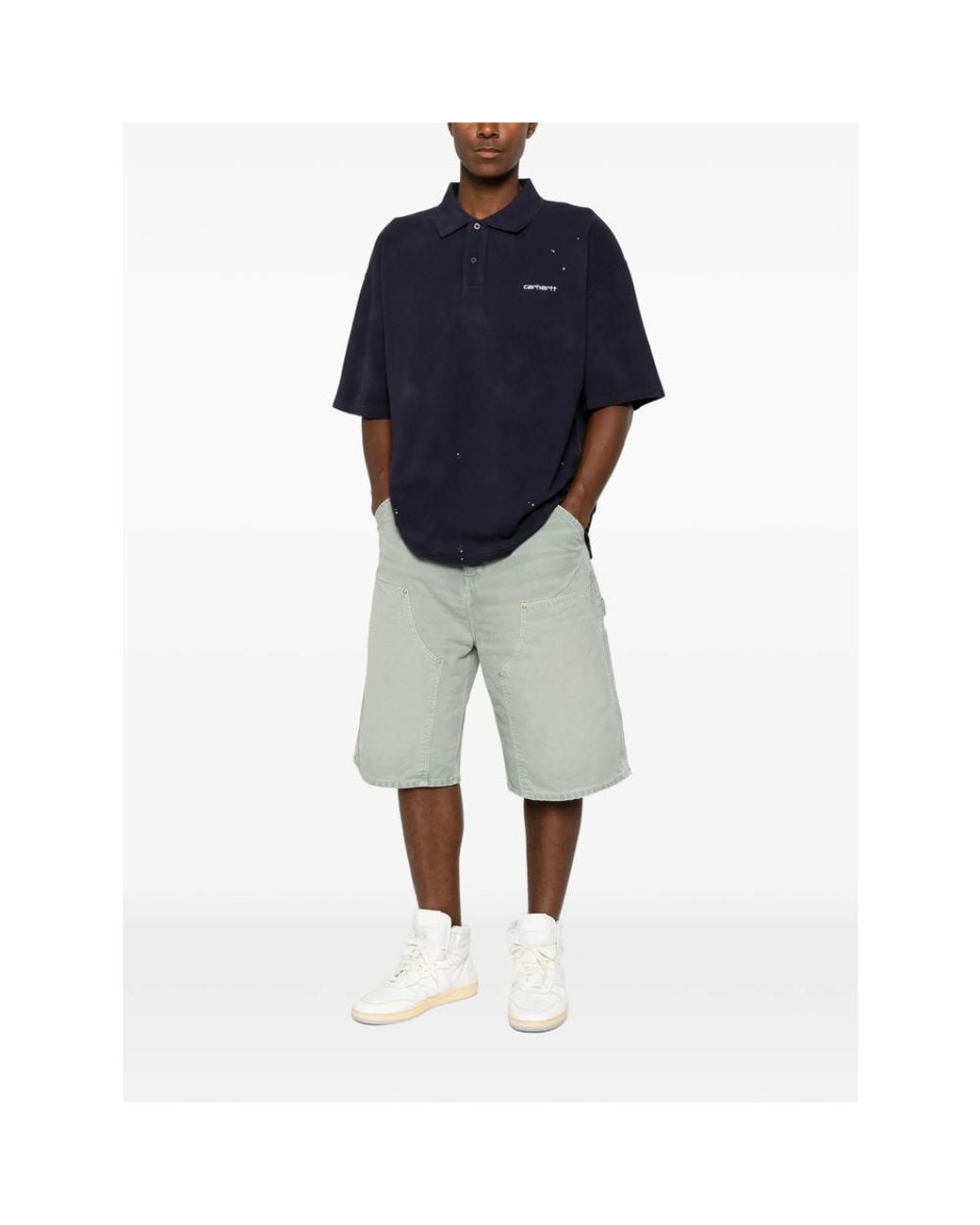 Carhartt Blue Short Sleeve Painter Polo for men