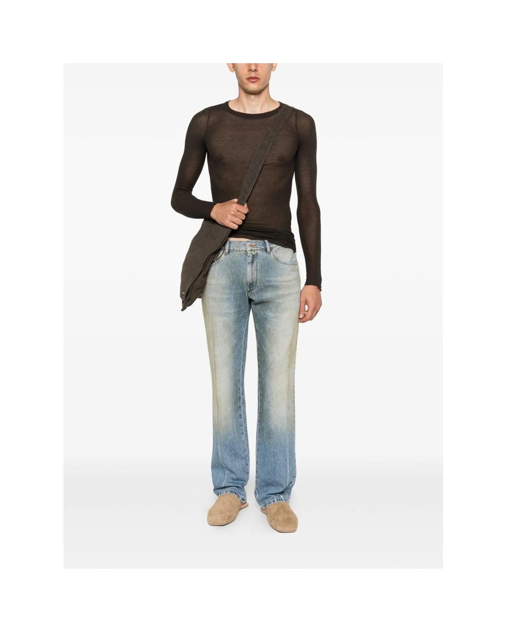 MM6 by Maison Margiela Blue Five-Pocket Jeans for men