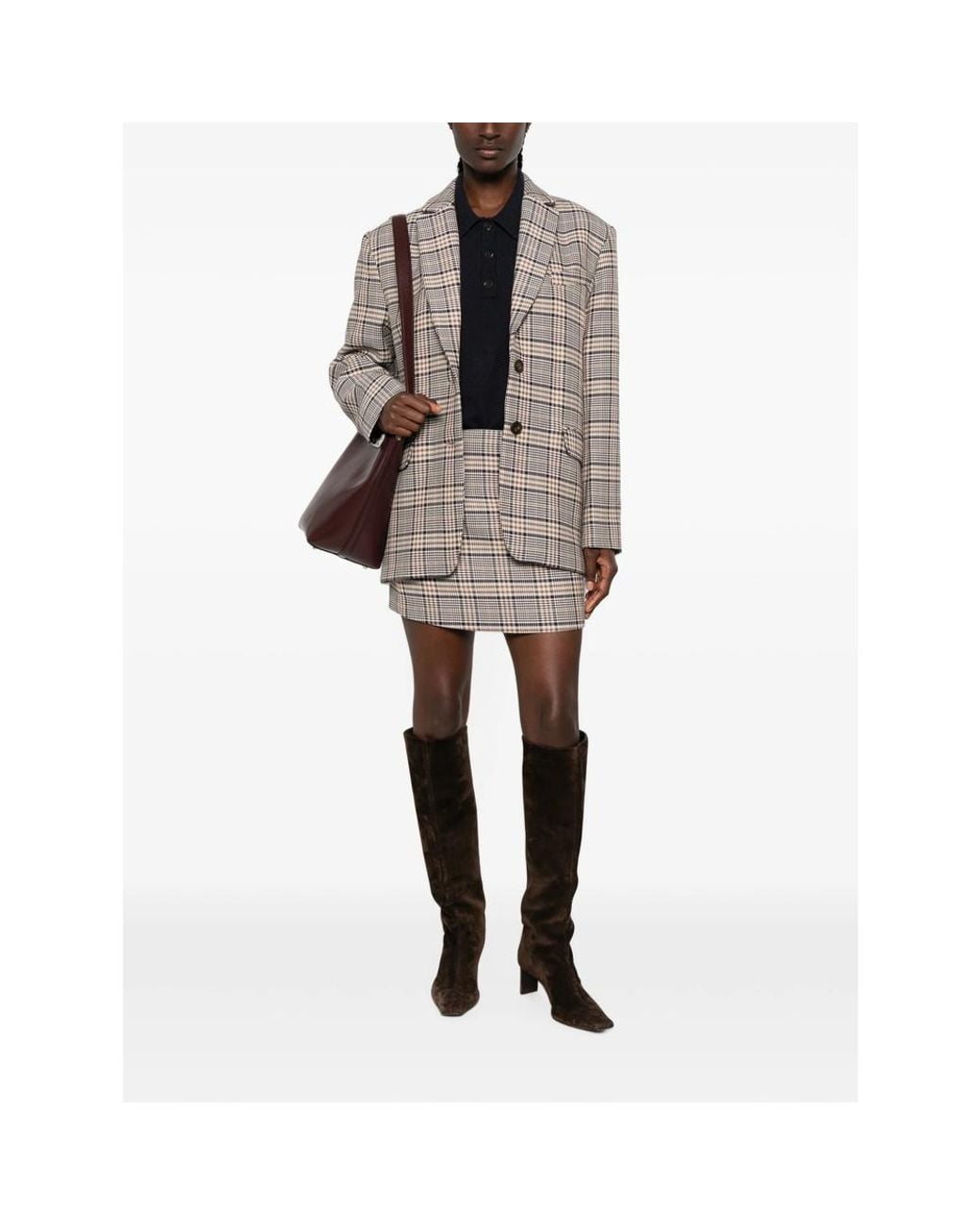 Anine Bing Brown Quinn Blazer
