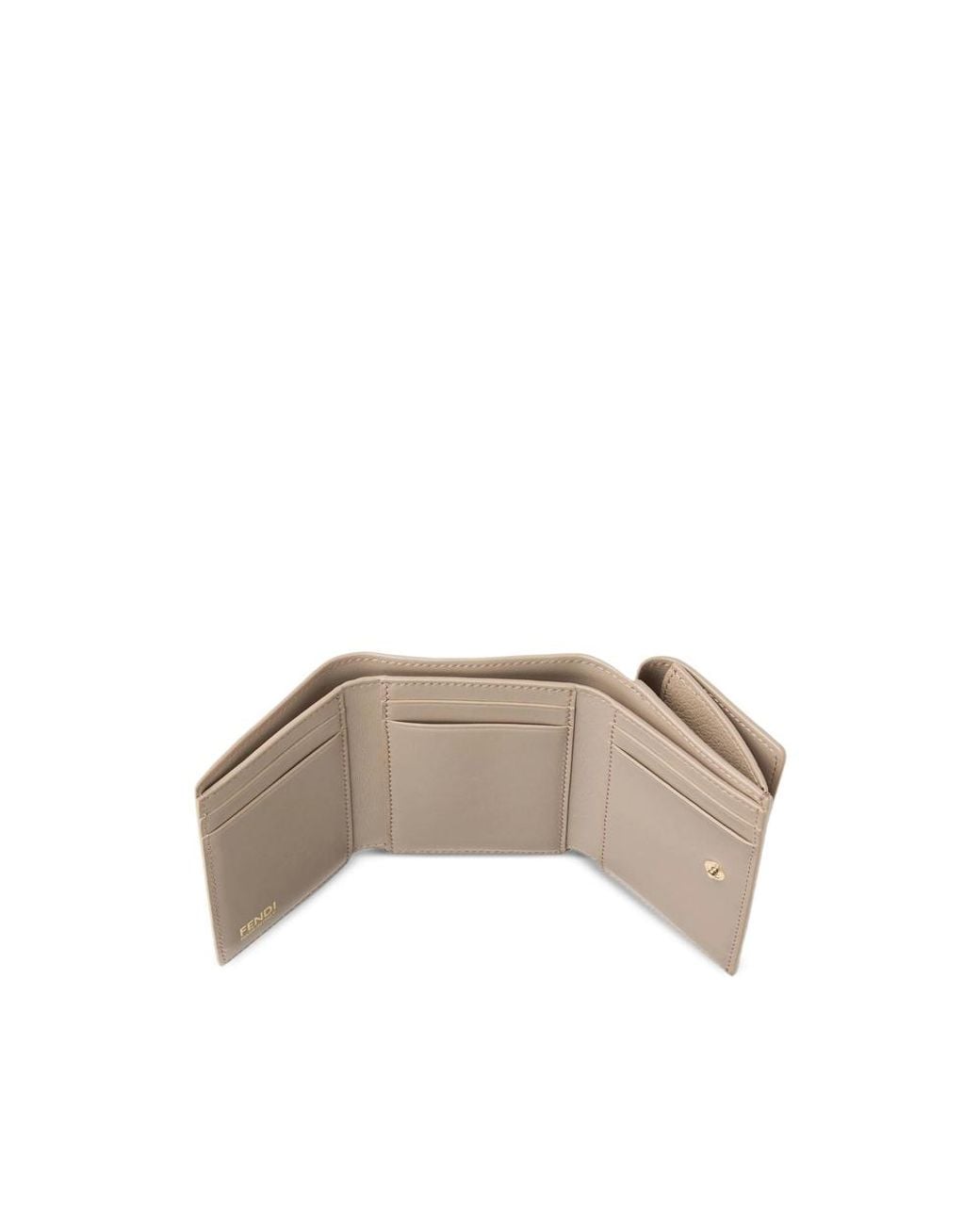 Fendi Gray Neutrals Wallets & Purses
