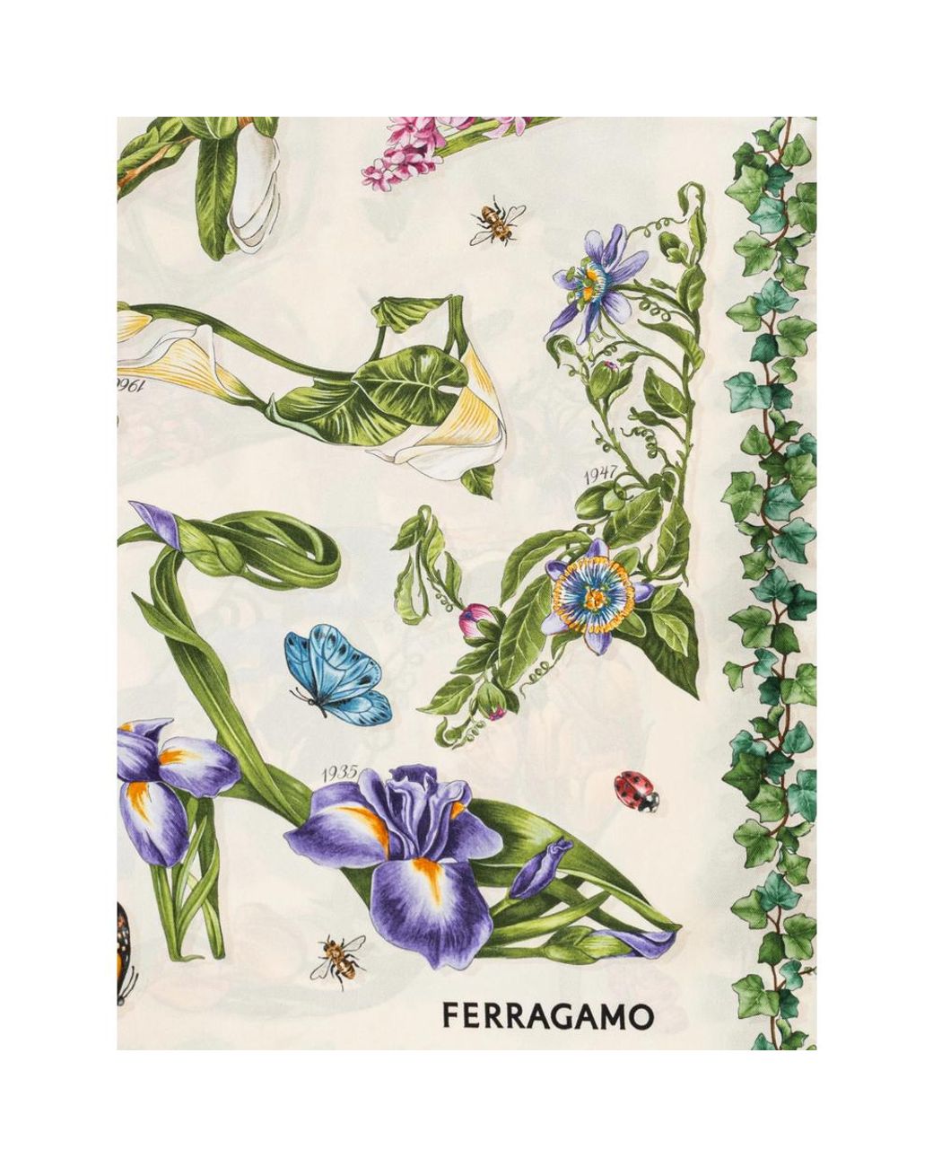 Ferragamo Green Neutrals Scarves
