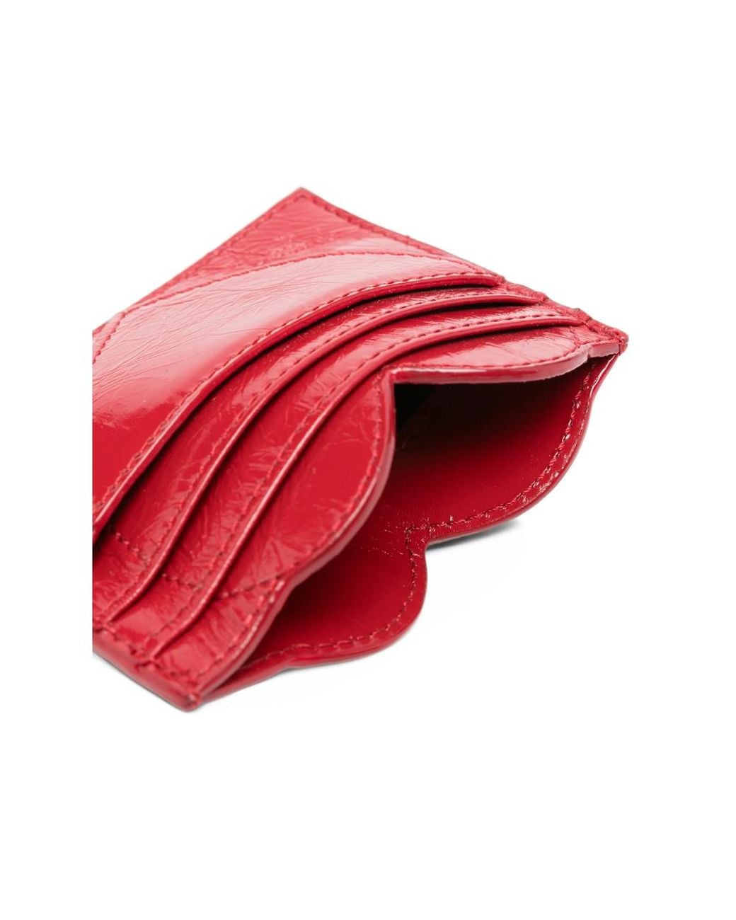 Vivienne Westwood Red Heart-Shaped Orb Card Holder