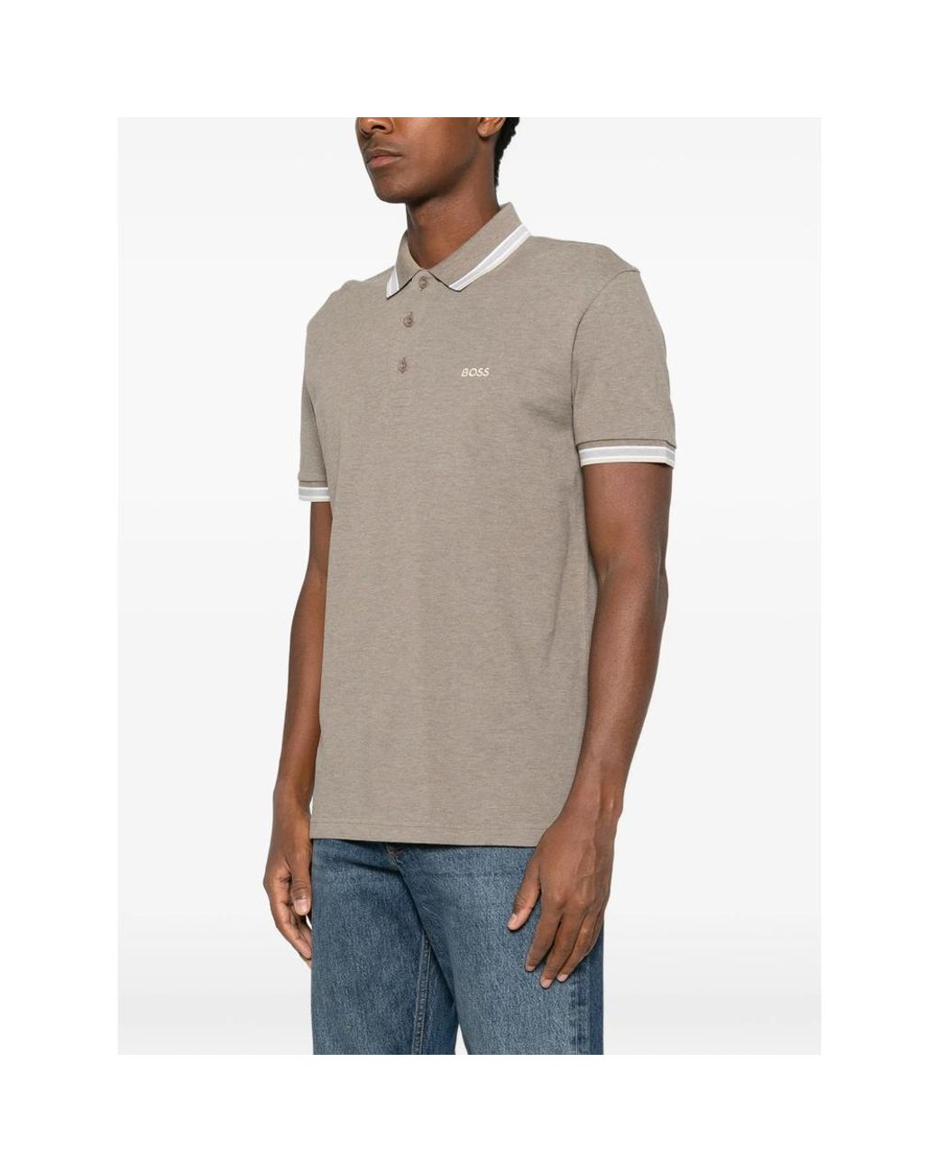 Boss Gray Polo Shirts for men