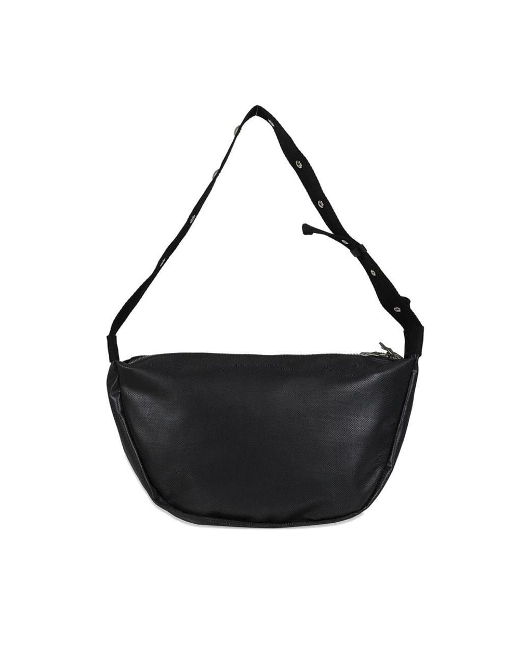 THUG CLUB Black Logo-Plaque Messenger Bag for men